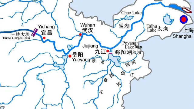 Letak Danau Poyang dalam peta China (Wikimedia Commons)