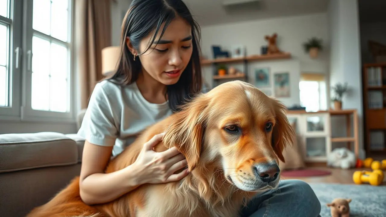 ciri-ciri anjing stress