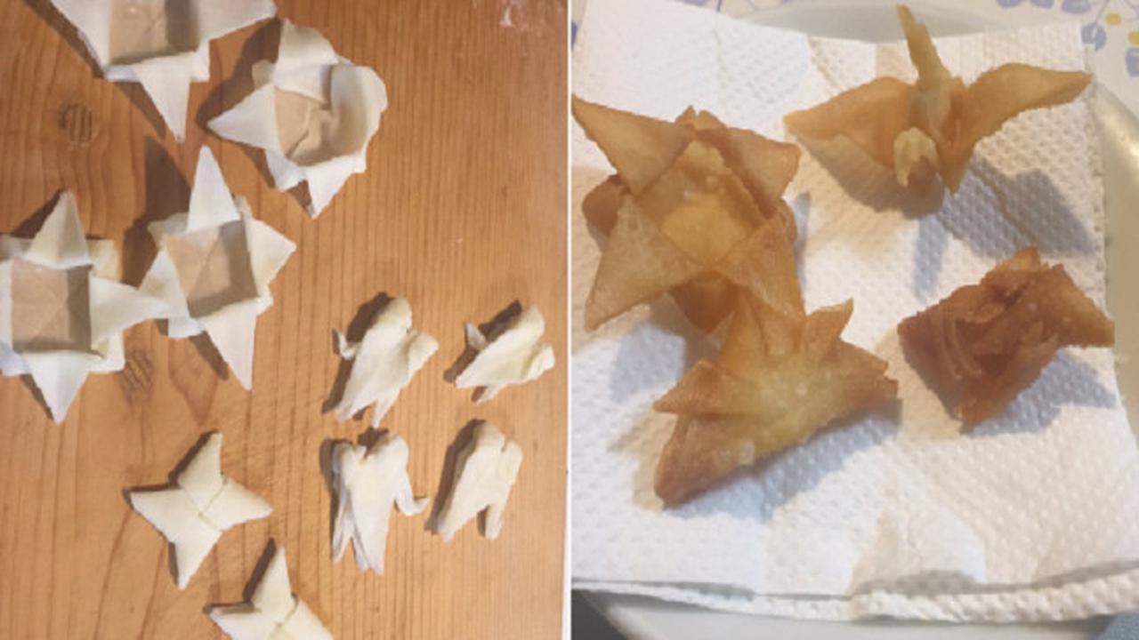 Gabungkan Origami dan bakat memasak