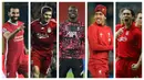 Kumpulan foto-foto pemain Liverpool dari masa ke masa yang mempunyai prestasi membanggakan dalam ajang Liga Champions. (Foto: AFP)