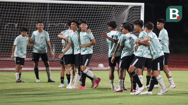 Official Training Timnas Indonesia U-16 Jelang Laga Semifinal Piala AFF U-16 2024 Kontra Australia