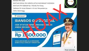 Cek Fakta: Hoaks Link Pendaftaran Bansos PKH 2026 Rp 1,7 Juta
