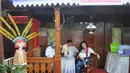 Lebaran Betawi yang berlangsung dari 13-14 September ini dimeriahkan dengan berbagai kebudayaan dan kesenian asal Betawi, Jakarta, (13/9/14). (Liputan6.com/Herman Zakharia)