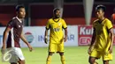 Penyerang Mitra Kukar, Zulham Zamrun mengekspresikan kekecewaan saat laga melawan Persegres GU di turnamen Piala Presiden 2017, Stadion Maguwoharjo, Sleman, Sabtu (4/2). Laga ini dimenangkan Mitra Kukar dengan skor 1-0. (Liputan6.com/Helmi Fithriansyah)