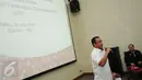 Ketua Umum KONI Pusat Tono Suratman memberikan sambutan jelang penyerahan penghargaan kepada tim Bridge Indonesia di Jakarta, Rabu (24/6/2015). Tim Bridge Indonesia berhasil menjuarai APBF Championship 2015 di Bangkok. (Liputan6.com/Helmi Fithriansyah)