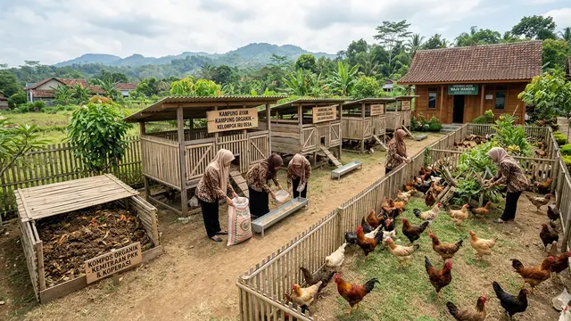 Inspirasi Budidaya Ayam Kampung untuk Kelompok Ibu Desa. Gemini