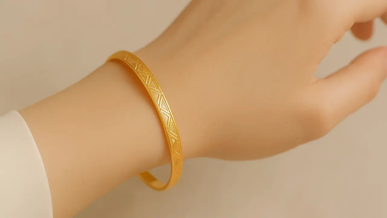 Ilustrasi model gelang emas 3 gram ala Pinterest