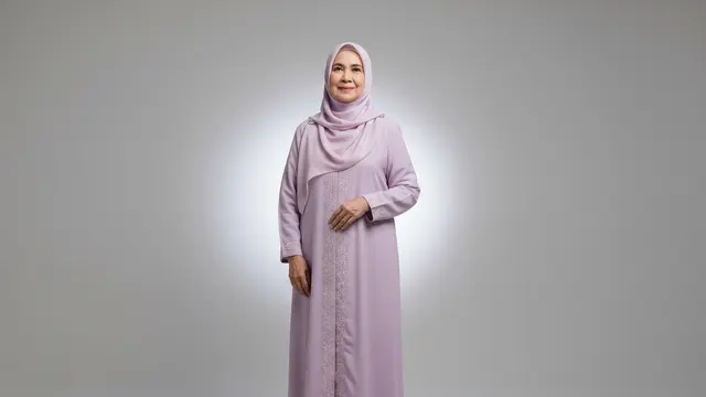 Gamis Ungu Lavender Soft