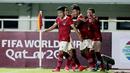 <p>Pemain Timnas Indonesia merayakan gol pertamanya yang dicetak oleh&nbsp;saat laga FIFA Match Day antara Timnas Indonesia melawan Timnas Curacao di Stadion Pakansari, Bogor, Selasa (27/09/2022). (Bola.com/Muhammad Iqbal Ichsan)</p>