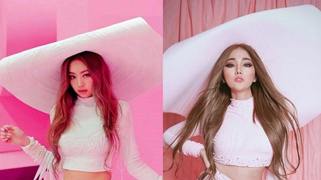 Gaya Lucinta Luna Mirip BLACKPINK (sumber: instagram/lucintaluna/jennierubyjane)