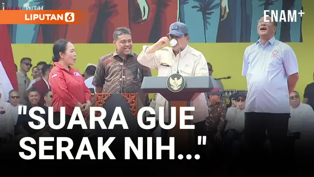 VIDEO: Izin Minum Kopi, Prabowo: Bisa Pidato 3 Jam Nih!