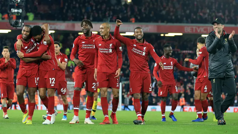 Kegembiraan Jurgen Klopp Usai Liverpool Taklukkan Everton