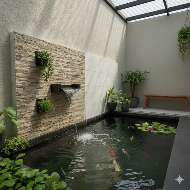 Model Kolam Ikan Minimalis Ukuran 1 Meter