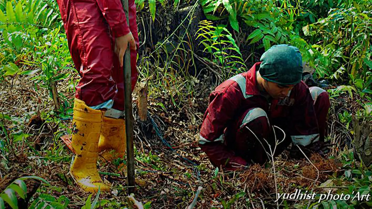 Ini Foto-foto Intan, Gadis Manis Penjinak Api di Belantara Hutan 