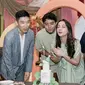 Gaya Kompak Berbusana Sage Bryan Domani & Megan Domani Saat Buka Puasa di Acara Brand Kecantikan, credit: Innisfree