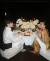 Pasangan ini tampak serasi dengan pilihan outfit yang sederhana namun tetap stylish dan mewah. [@angga/@sheninacinnamon].