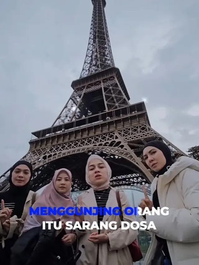 Dian Ayu Lestari dkk menghabiskan liburan bersama di Paris (Instagram/dianayulestari).
