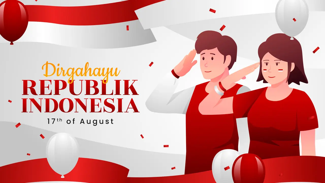 Ilustrasi HUT RI, Kemerdekaan Indonesia, dirgahayu Indonesia