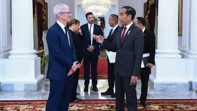 CEO Apple Tim Cook Temui Presiden Jokowi di Istana Kepresidenan