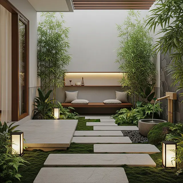 Model Teras Rumah Ala Jepang Minimalis dengan Sentuhan Hijau yang Bebas dari Ular
