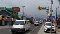 Kawasan Jalan Raya Puncak, Bogor, Jawa Barat. (Liputan6.com/Achmad Sudarno)