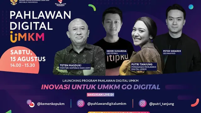 Kementerian Koperasi dan UKM akan mengadakan program pahlawan digital UMKM. (Dok Kemenkop)