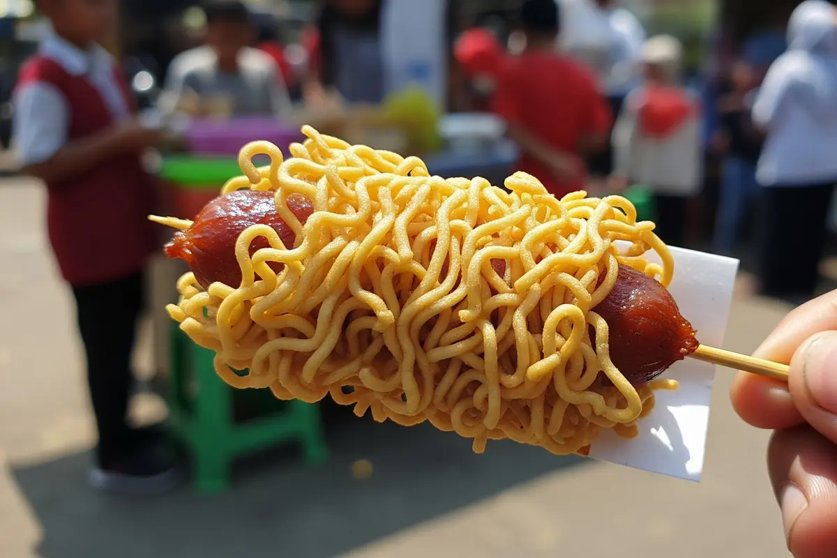 Cara Membuat Mie Gulung Sosis Crispy
