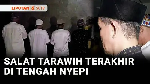 VIDEO: Umat Hindu Tengah Malam Nyepi, Umat Muslim Salat Tarawih