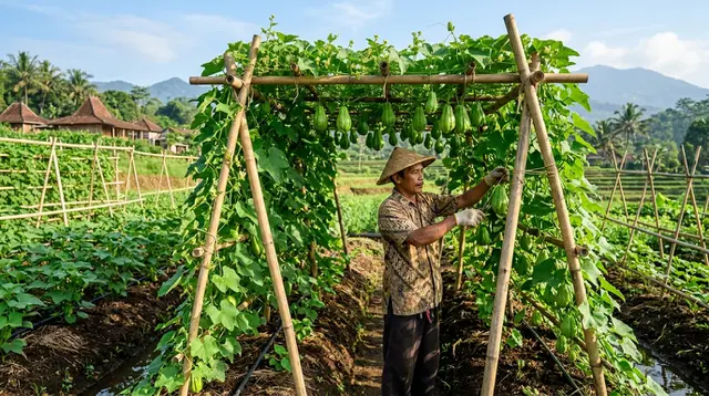 12 Cara Menanam Labu Siam agar Tidak Merambat Sembarangan dan Tetap Berbuah