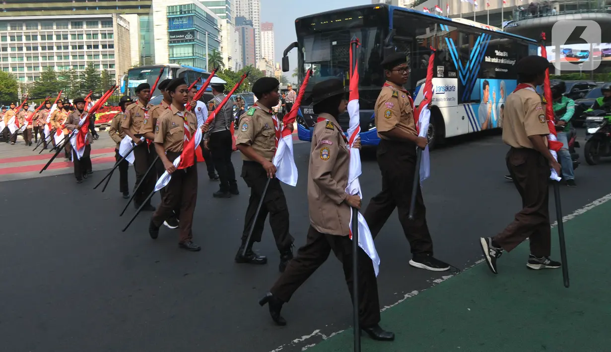 Upacara ini diikuti oleh berbagai elemen masyarakat dan komunitas yang mewakili keberagaman bangsa Indonesia. (merdeka.com / Imam Buhori)