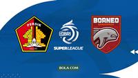 Cover prediksi Persik Kediri versus Borneo FC di BRI Super League. (Bola.com/Gemini)