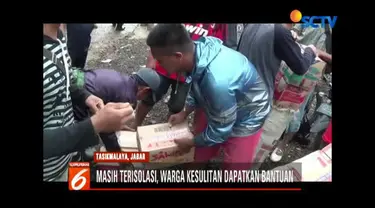 Selama ini warga hanya mengandalkan bantuan logistik untuk mencukupi kebutuhan pangan.