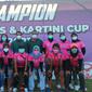 Bali Juara Turnamen Cricket Piala Kartini 2021  (ist)