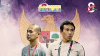 Timnas Indonesia - Kurniawan Dwi Yulianto dan Bima Sakti di SEA Games 2023 (Bola.com/Adreanus Titus)