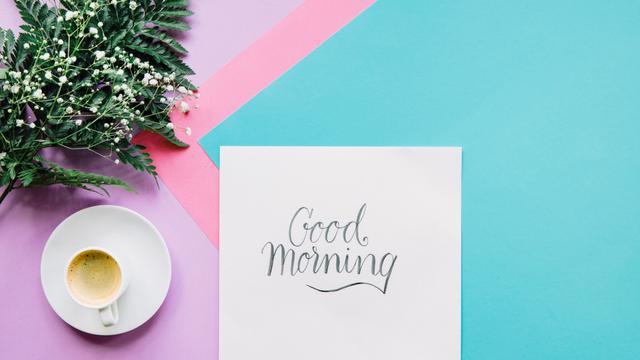 Ilustrasi ucapan selamat pagi