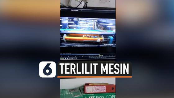 VIDEO: Rekaman Pekerja Tekstil Terlilit Mesin Pemintal Benang