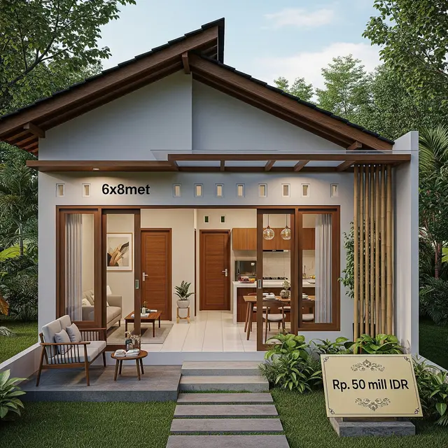 9 Model Rumah 6x8 Biaya 50 Juta, Hunian Murah tapi Minimalis