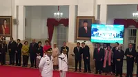 Presiden Jokowi melantik Murad Ismail-Barnabas Orno sebagai Gubernur dan Wagub Maluku. (Liputan6.com/Lizsa Egeham)