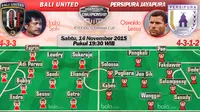 Babak I: Bali United Imbang Tanpa Gol Kontra Persipura 