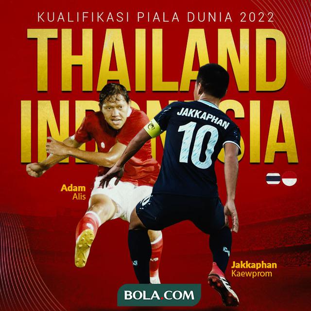 Kualifikasi Piala Dunia - Thailand Vs Indonesia - Jakkaphan Kaewprom Vs Adam Alis