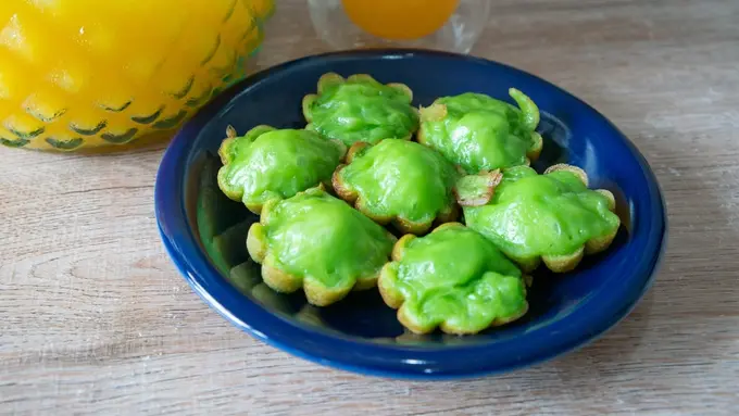 kue cubit pukis pandan
