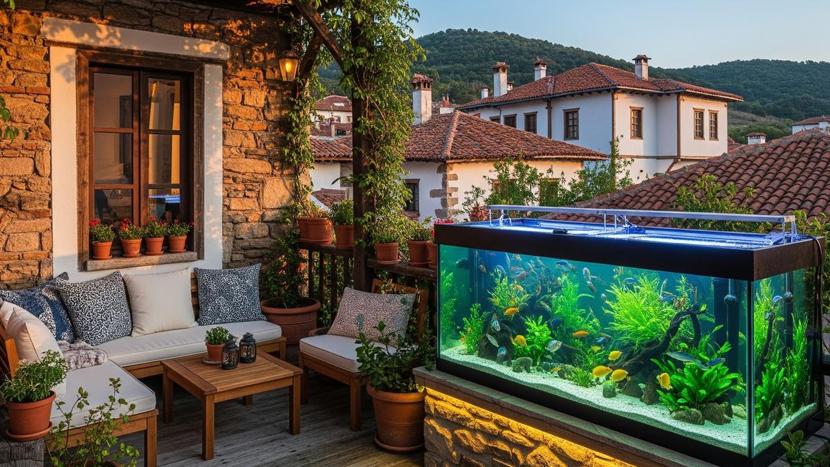 8 Ide Teras Rumah dengan Akuarium, Ciptakan Oase Ketenangan dan Keindahan
