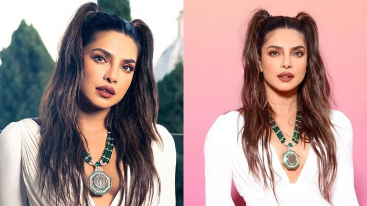 Gaya Rambut Ikat Dua Priyanka Chopra