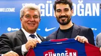 Ilkay Gundogan sudah resmi diperkenalkan Barcelona di Ciudad de Sportiva Joan Gamper. Kini, dia siap tempur bersama para pemain muda di Barca (tiwtter/FC Barcelona)