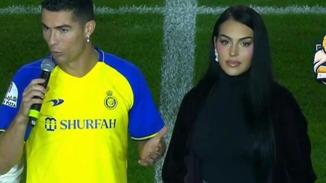 6 Potret Gaya Georgina Rodriguez Dampingi Cristiano Ronaldo Penyambutan di Al-Nassr, Tampil Anggun dalam Busana Tertutup