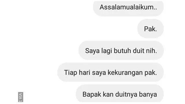 6 Chat Anak Minta Uang Ke Orang Tua Ini Bikin Senyum Sendiri