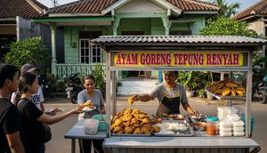 Ide Jualan Ayam. (Foto: AI)