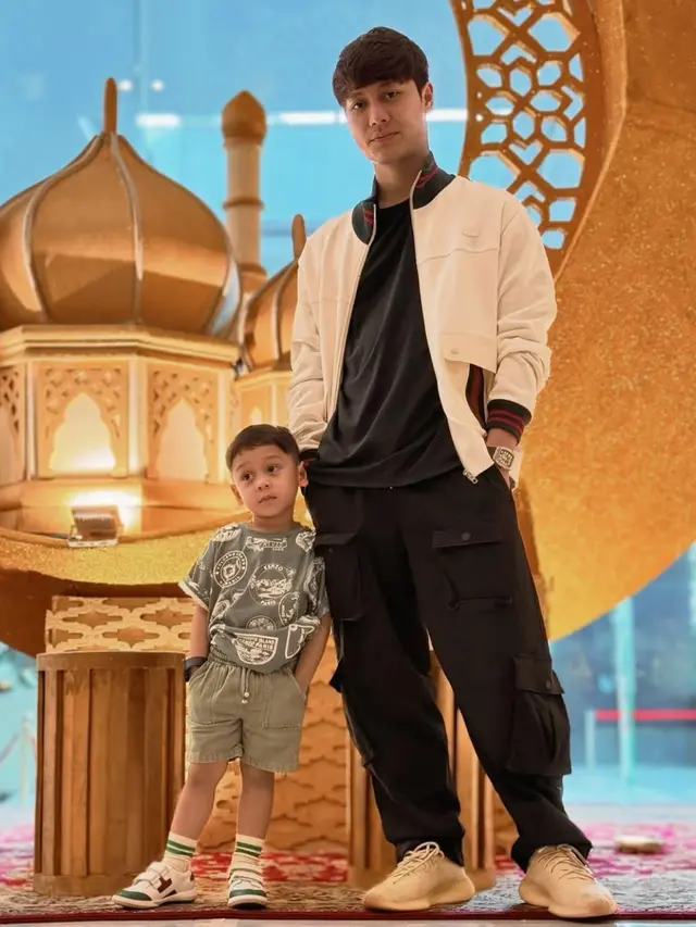 Anak Rizky Billar curi perhatian lewat gaya modis (credit: instagram.com/rizkybillar/levianbillar)