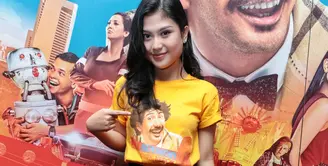 Delia Husein, debut film perdananya lewat Benyamin Biang Kerok. Merupakan hal yang sangat luar biasa bagi dirinya lantaran mendapatkan lawan main yang merupakan para aktor dan aktris senior. (Adrian Putra/Bintang.com)