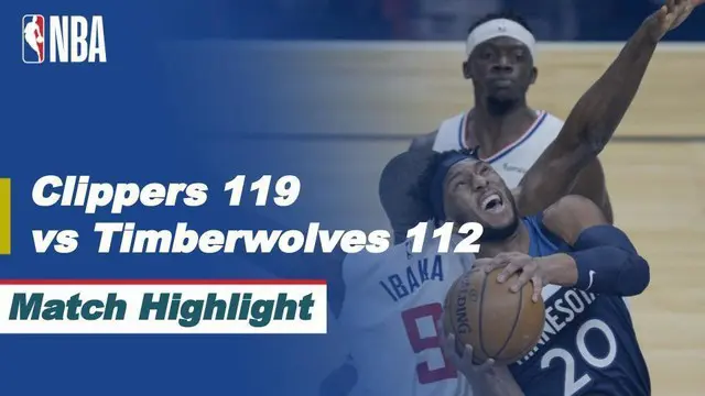 Berita Video Highlights NBA, Kawhi Leonard Bawa LA Clippers Raih Kemenangan atas Minnesota Timberwolves